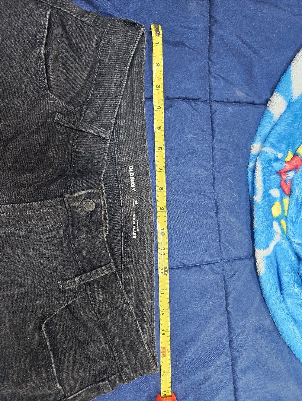 Old Navy Black High-Rise Wow Flare Jeans - Picture 9 of 9